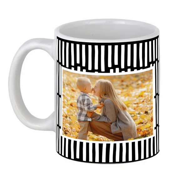 Чашка керамическая Фото з рамкою Белый фото