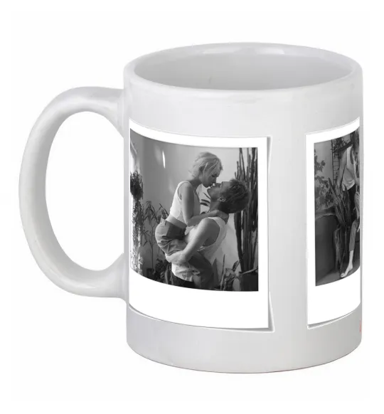 Чашка керамическая Фото в рамці полароїд Белый фото