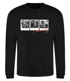 Світшот Фото в рамці полароїд Чорний фото