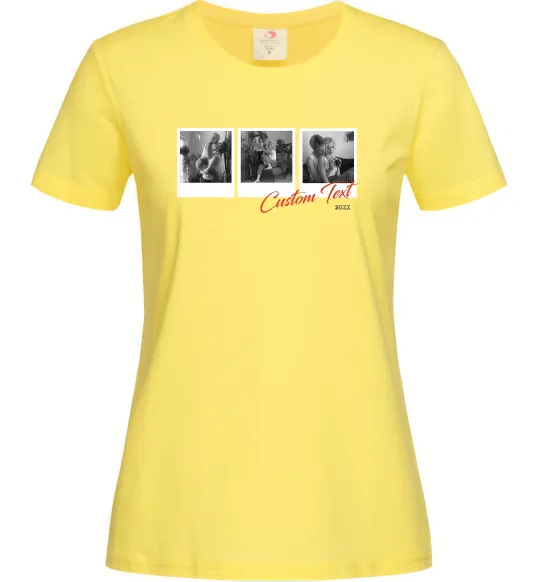 Женская футболка Фото в рамці полароїд Лимонный фото