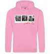 Чоловіча толстовка (худі) Фото в рамці полароїд Рожевий фото