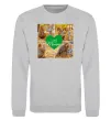 Свитшот Love you 8 фото Серый меланж фото