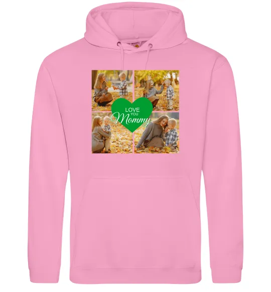 Чоловіча толстовка (худі) Love you 8 фото Рожевий фото
