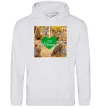 Чоловіча толстовка (худі) Love you 8 фото Сірий меланж фото
