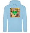 Чоловіча толстовка (худі) Love you 8 фото Блакитний фото