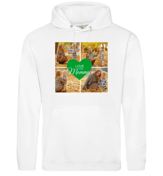 Жіноча толстовка (худі) Love you 8 фото Білий фото