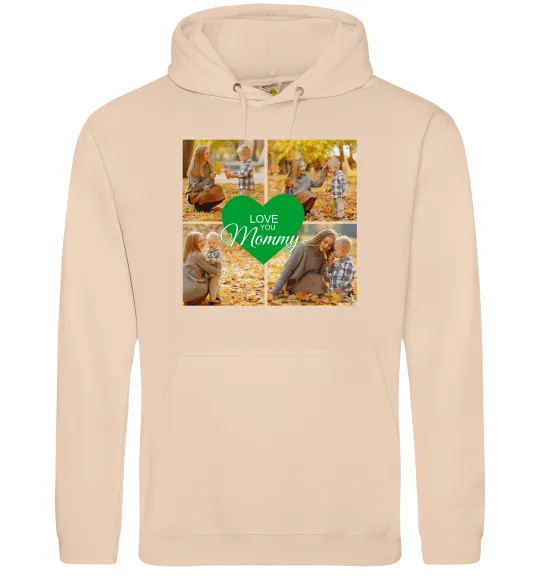 Жіноча толстовка (худі) Love you 8 фото Пісочний фото