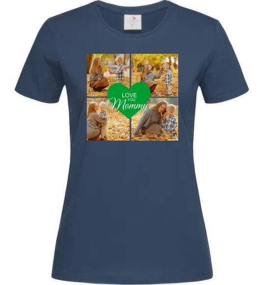 Жіноча футболка Love you 8 фото Темно-синій фото