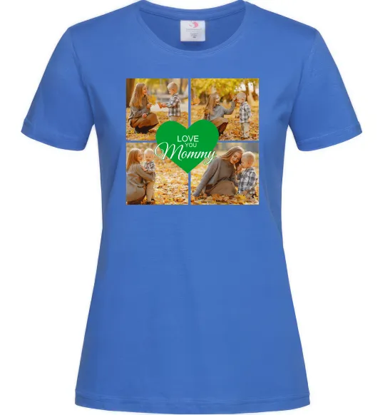 Жіноча футболка Love you 8 фото Яскраво-синій фото
