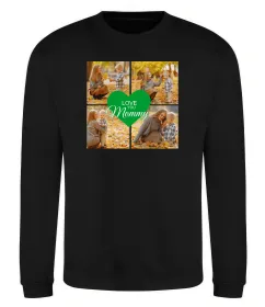 Світшот Love you 8 фото Чорний фото