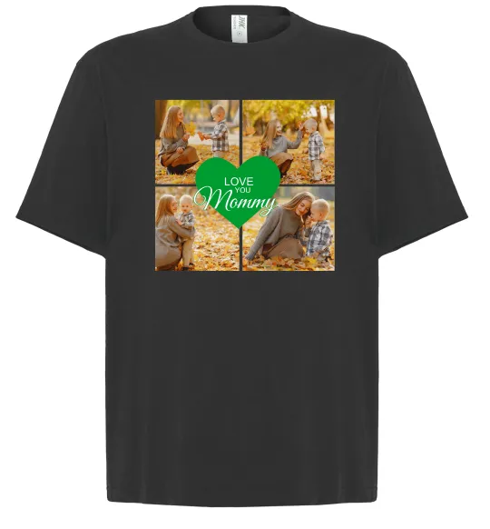 Футболка Оверсайз Love you 8 фото Чорний фото