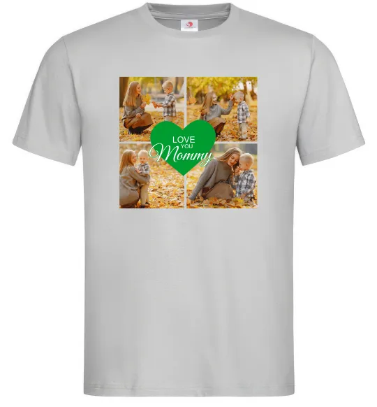 Чоловіча футболка Love you 8 фото Сірий фото