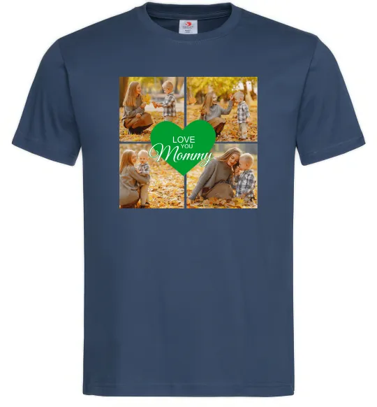 Чоловіча футболка Love you 8 фото Темно-синій фото