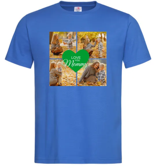 Чоловіча футболка Love you 8 фото Яскраво-синій фото