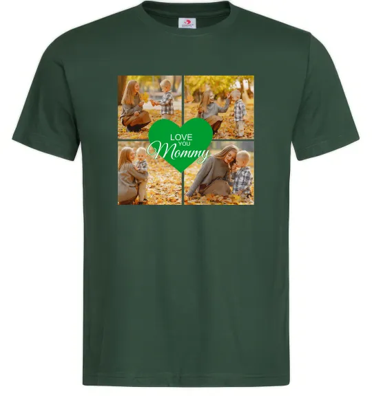 Чоловіча футболка Love you 8 фото Темно-зелений фото