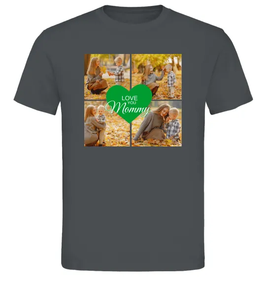 Чоловіча футболка Love you 8 фото Графіт фото