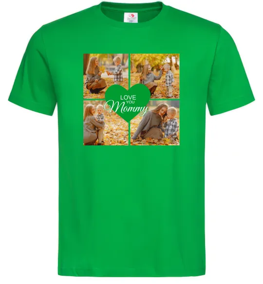 Чоловіча футболка Love you 8 фото Зелений фото