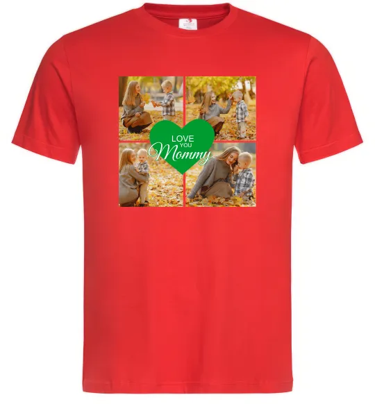 Чоловіча футболка Love you 8 фото Червоний фото