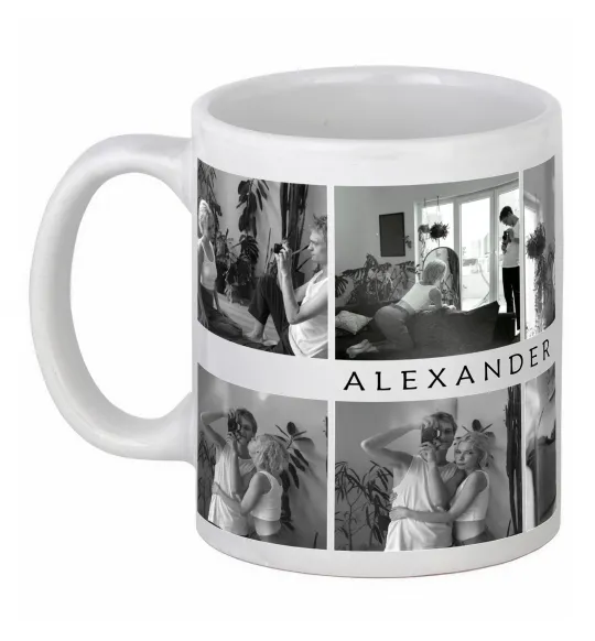 Чашка керамическая Фото 2 ряди custom Белый фото