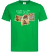 Чоловіча футболка 4 фото з написом Зелений фото