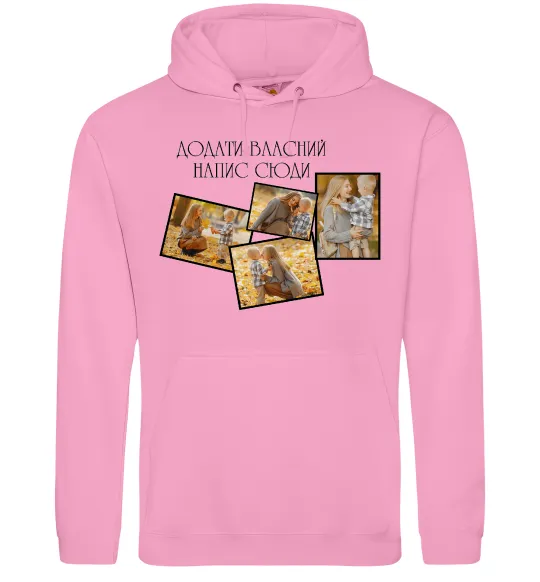 Жіноча толстовка (худі) 4 фото з написом Рожевий фото