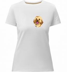 Женская премиум футболка Вишивка тварин по фото