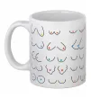 Чашка керамическая Цицьки Белый фото