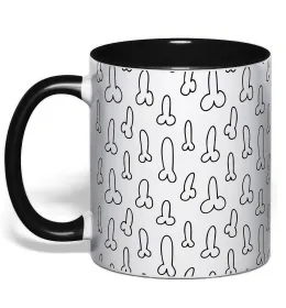 Чашка с цветной ручкой Чашка с цветной ручкой