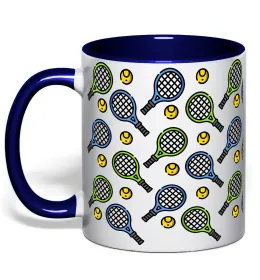 Чашка з кольоровою ручкою PUMBA Блакитний фото