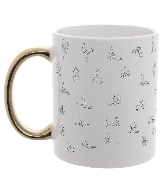 Чашка с цветной ручкой Камасутра Золото фото