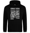 Чоловіча толстовка (худі) Only you колаж Чорний фото