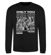 Свитшот Only you колаж Черный фото