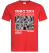 Чоловіча футболка Only you колаж Червоний фото