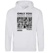 Чоловіча толстовка (худі) Only you колаж Сірий меланж фото