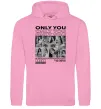 Жіноча толстовка (худі) Only you колаж Рожевий фото