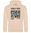 Жіноча толстовка (худі) Only you колаж Пісочний фото