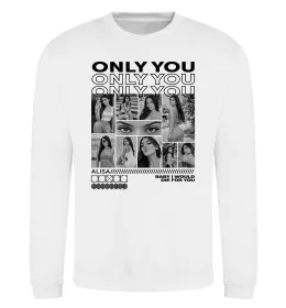 Свитшот Only you колаж Белый фото