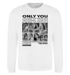 Свитшот Only you колаж Белый фото