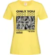 Жіноча футболка Only you колаж Лимонний фото
