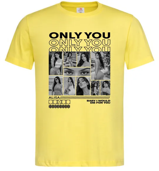 Чоловіча футболка Only you колаж Лимонний фото