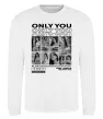 Світшот Only you колаж Білий фото