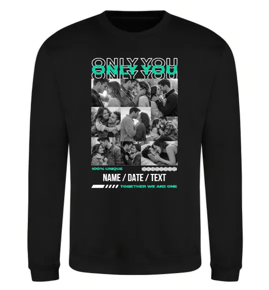Свитшот Only you Черный фото