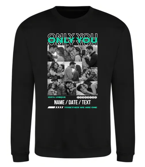 Світшот Only you Чорний фото