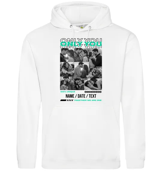 Жіноча толстовка (худі) Only you Білий фото