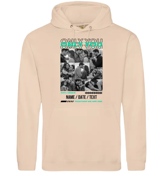 Жіноча толстовка (худі) Only you Пісочний фото