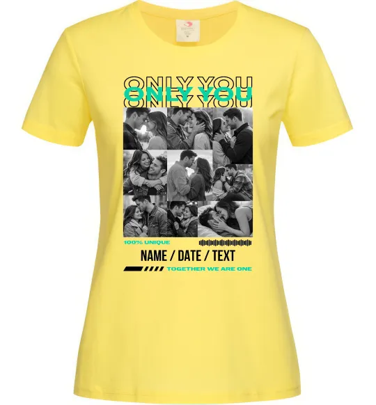 Жіноча футболка Only you Лимонний фото