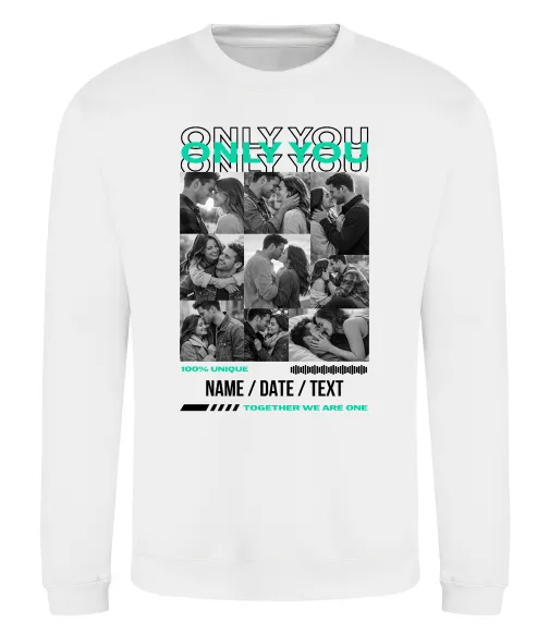 Світшот Only you Білий фото