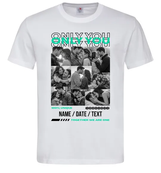 Чоловіча футболка Only you Білий фото