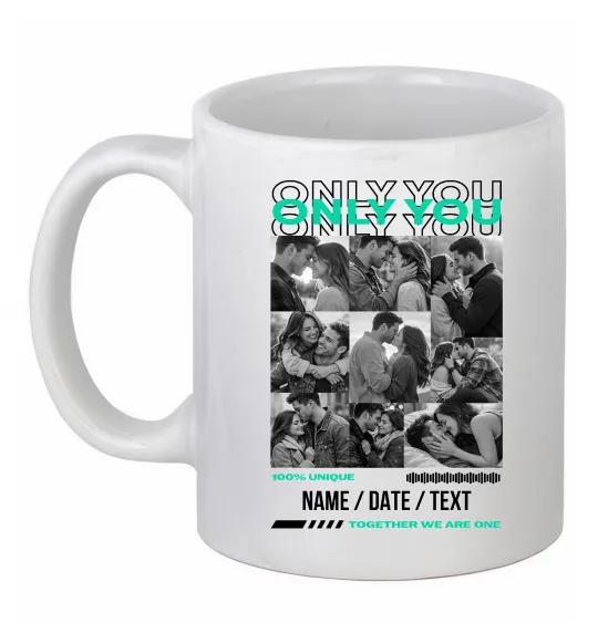 Чашка керамічна Only you Білий фото