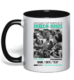 Чашка з кольоровою ручкою